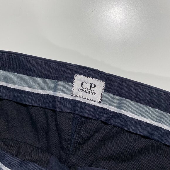 C.P. Company Ergonomic Cargo Goggle Pant Satin Stretch Navy mens size 30x32.5 - Picture 5 of 13